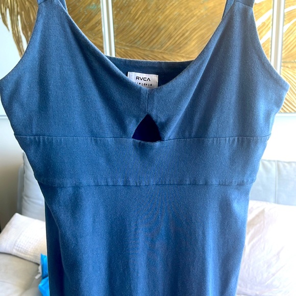 NWOT - sexy, soft, stretchy RCVA mini in beautiful shade of blue - Picture 2 of 4
